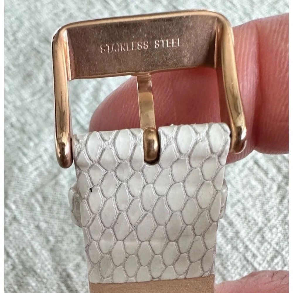 Express‎ FMDEX1430 Crystal Bezel Snakeskin Pattern Rose Gold Women's Chronograph